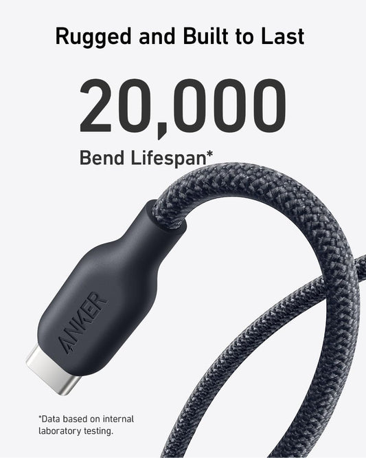 Anker Bio-Based 544 USB-C to USB-C Cable 3ft Black