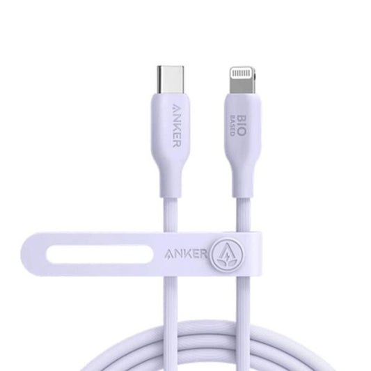 Anker 542 Bio-Based USB-C to Lightning Cable: Fast, Durable, Eco-Friendly Violet