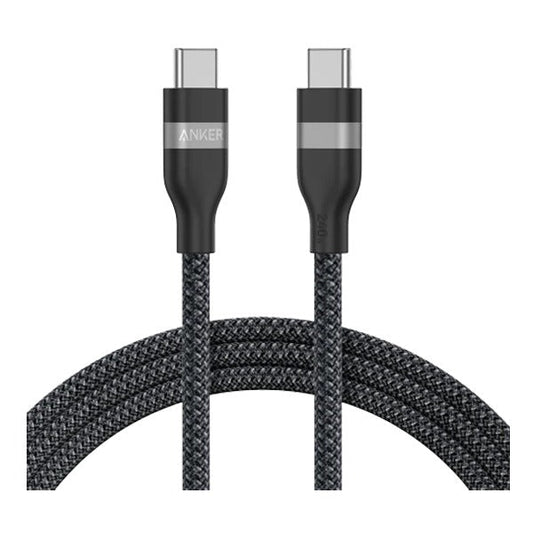 Anker USB-C to USB-C Cable 240W 6ft Black: Fast Charging, Durable Design