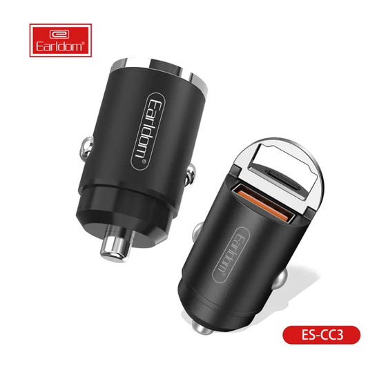 Earldom CC3 Car Charger with QC 3.0 Fast Charging