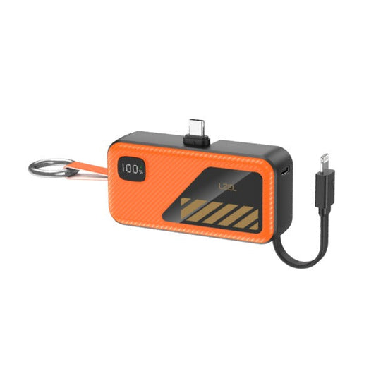 شاحن لزيل NanoFlux ميني 5000mAh PD مع كابل لايتنينج مدمج