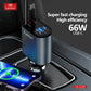 Earldom CC38 Retractable 4-in-1 Car Mobile Phone Charger