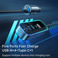 Mcdodo CC-1900 107W 4‑Port USB‑C Car Charger with Display