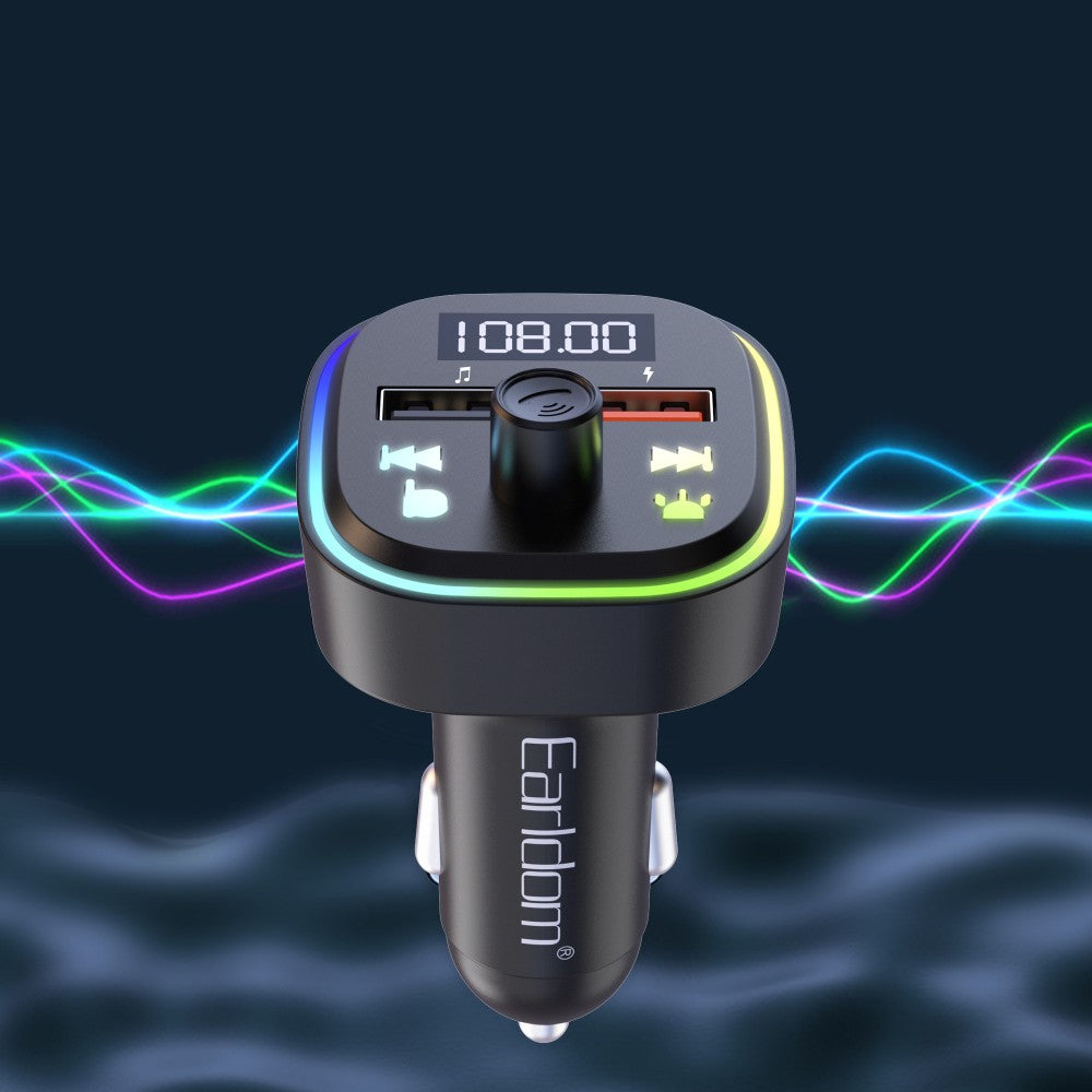 Earldom ET-M85 Premium FM Transmitter Car Charger with Bluetooth
