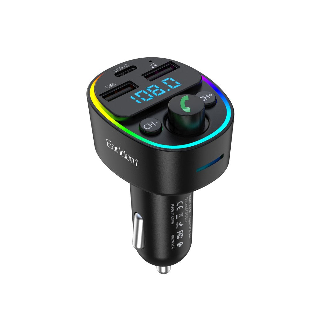 Earldom ET-M78 FM Car Transmitter with Bluetooth Connectivity