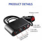 Earldom 120W Dual USB Car Charger with 4‑in‑1 Socket