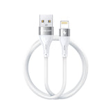 Voltline 90 Series 1m White USB‑A to Lightning Silicone Cable