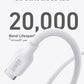 Anker Bio-Based Durable 544 USB-C to USB-C Cable 3ft White