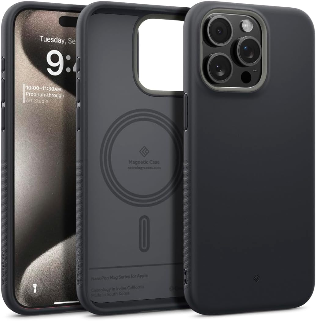 Apple iPhone 15 Pro Max FineWoven Case with MagSafe - Black