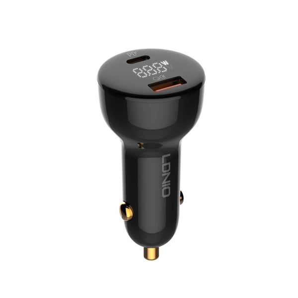 LDNIO 100W Dual USB Super Fast Car Charger LED