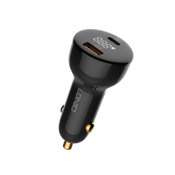 LDNIO 100W Dual USB Super Fast Car Charger LED