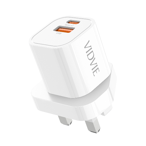 VIDVIE PLB155 GaN 30W USB‑A & 33W Type‑C PD Charger