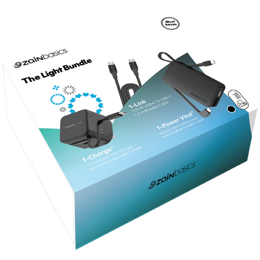 Zain Basics Essentials Light Accessories Bundle Pack by Momax