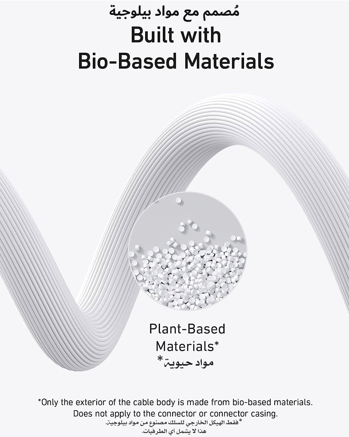 Anker Bio-Based Durable 542 USB-C to Lightning Cable 6ft White