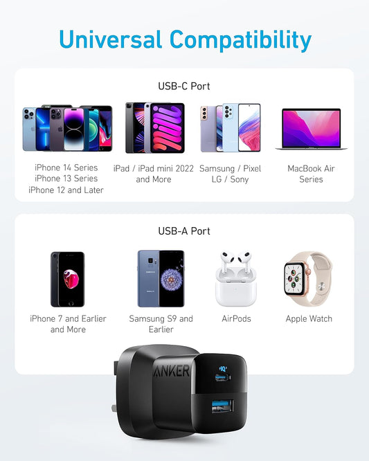 Anker 33W USB-C Power Delivery Wall Charger: Compact, Fast, Reliable Charging