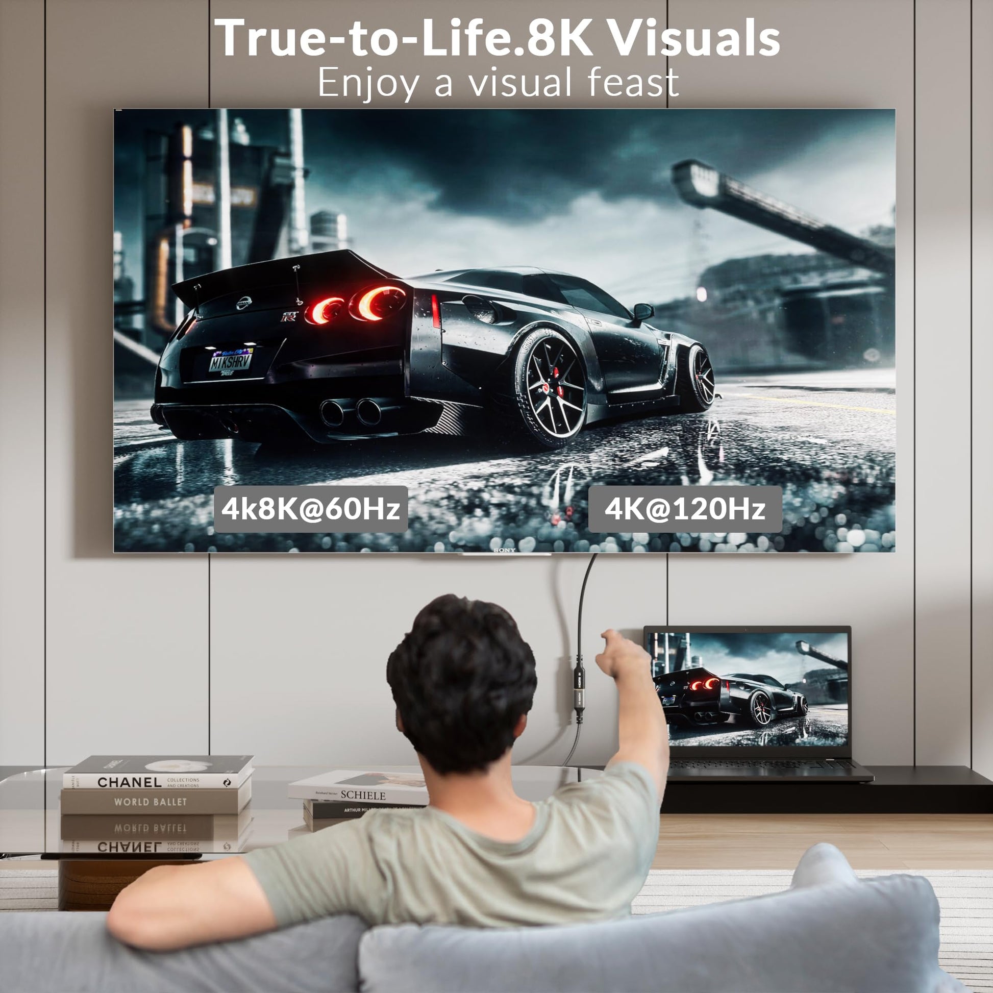 Anker 6ft 8K HDMI Cable: High-Speed, Superior Definition, Gold-Plated Connectors