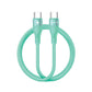 Voltline 90% USB‑C to USB‑C Silicone Fast‑Charge Cable 1m Green