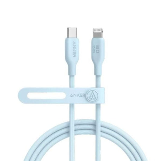 Anker 542 USB-C to Lightning Cable, Bio-Based, 6ft, Blue, Fast Charge