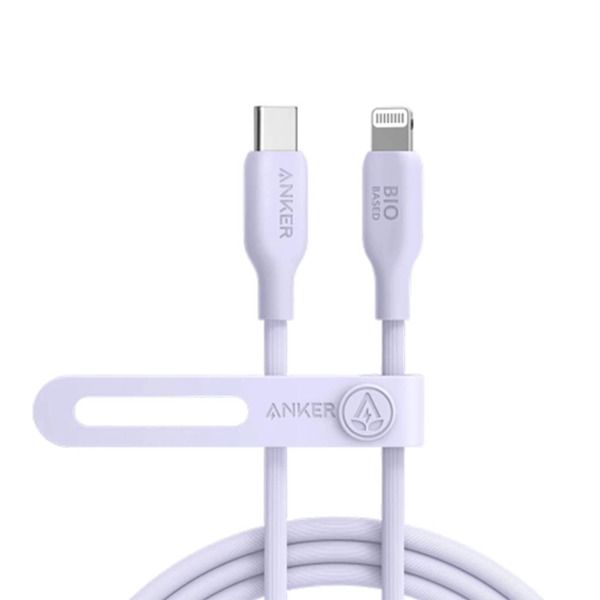 Anker 542 USB-C to Lightning Cable: Bio-Based, Durable, Fast Charging, Violet