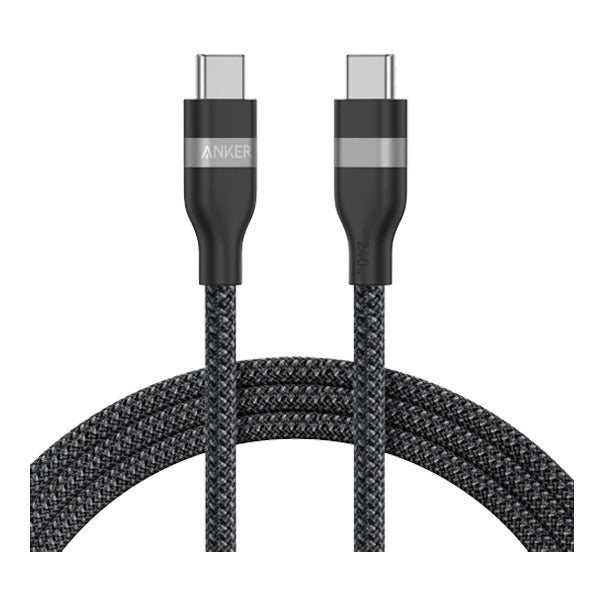 Anker USB-C to USB-C Cable: Power Delivery 240W, 3ft Length, Black