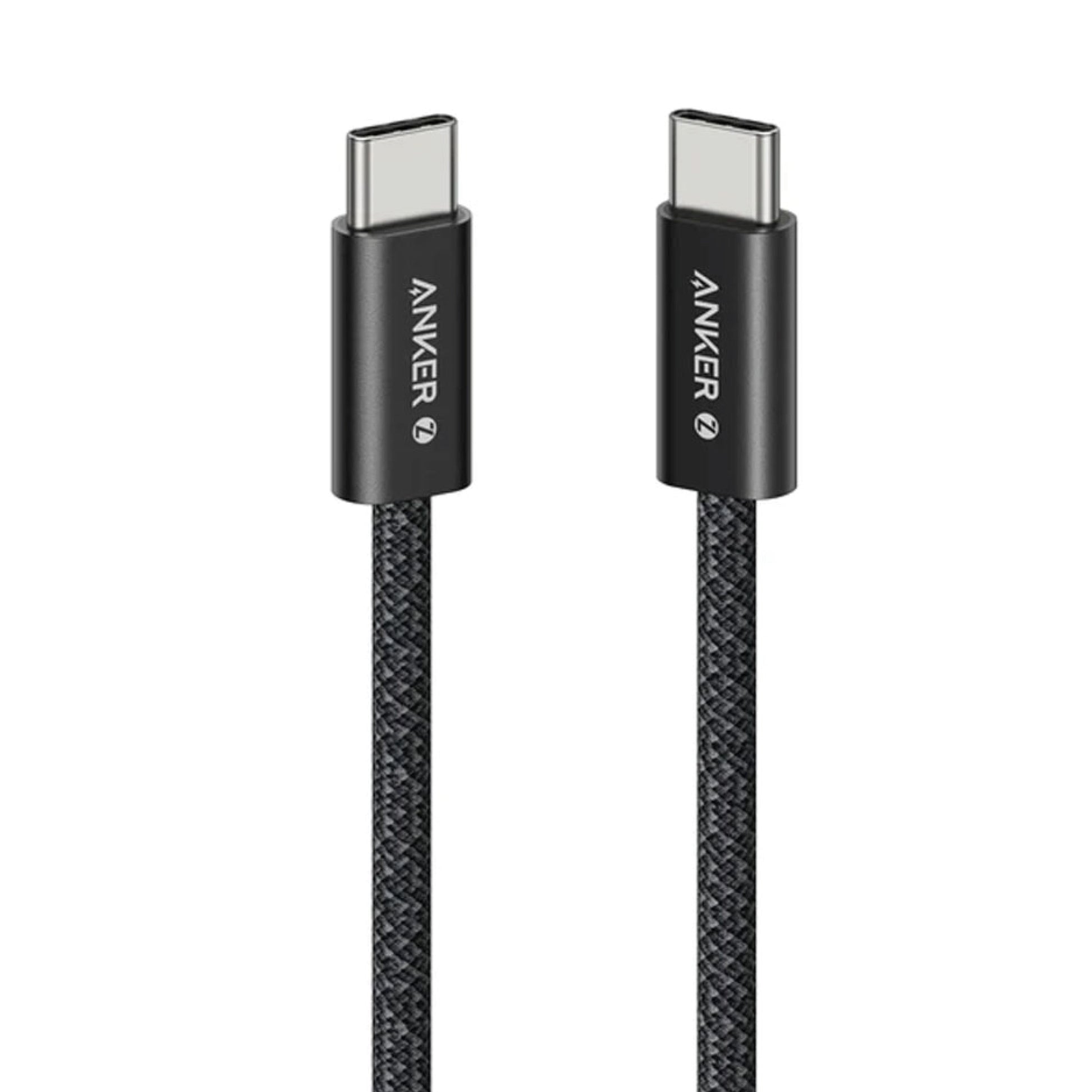 Anker USB-C to USB-C 240W Braided Cable 6ft Black for Fast Charging