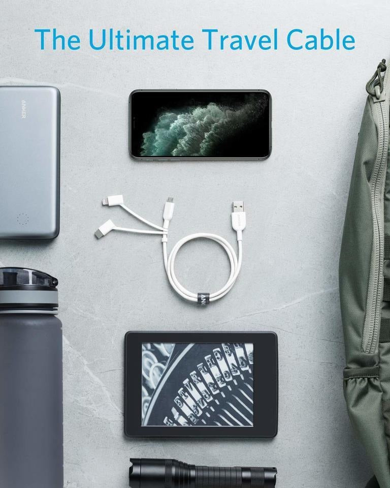 Anker PowerLine II 3-in-1 Cable: Ultimate Durability and Fast Charging