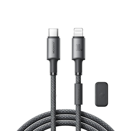 30W Fast Charging Type‑C to Lightning Cable – 1.2 m Dark Grey