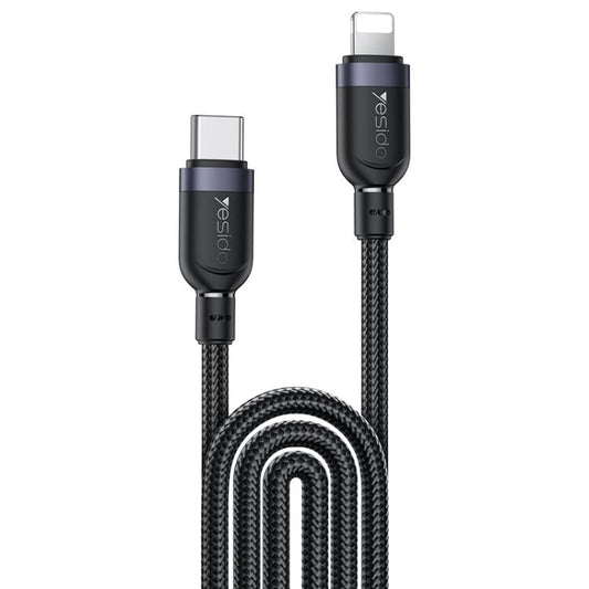 Yesido 27W Type‑C to Lightning Fast Charging Cable 3m Black