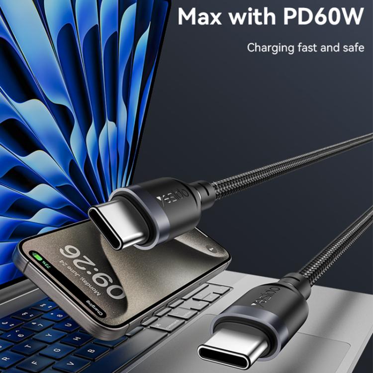 Yesido CA194 3m USB‑C to USB‑C 60W Fast Charging Cable
