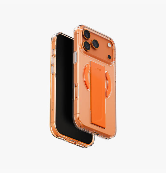 Volt Orange Uniq Heldro Air MagSafe iPhone 17 Pro Case