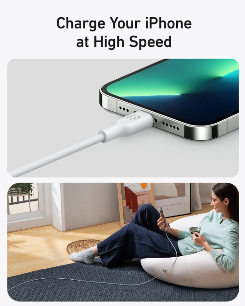 Anker Bio-Based Durable USB-C to Lightning Cable 3ft - Eco-Friendly Fast Charging