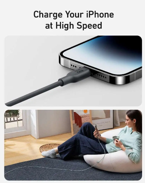 Anker Bio-Based Durable USB-C to Lightning Cable 6ft Black