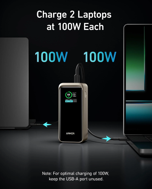 Anker Prime 20,000mAh Power Bank 200W Series 7: Ultra-Fast Charging Portable Power