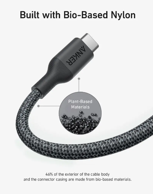 Anker 544 USB-C to USB-C Cable: 140W Bio-Nylon Fast Charging Power Cable