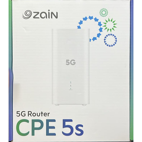 Zain CPE 5s 5G WiFi Router with Dual‑Band Wi‑Fi 6