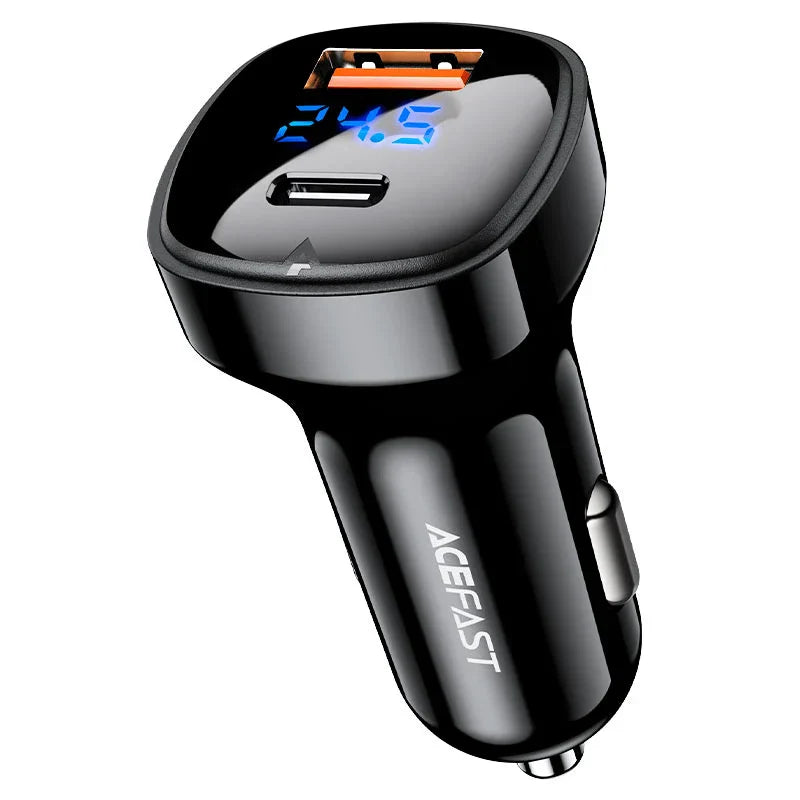 Acefast B4 Dual-Port 66W Car Charger with Zinc Alloy