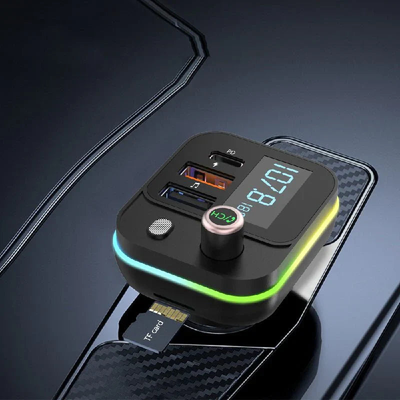 Earldom M87 Wireless FM Car Audio Transmitter with Dual USB