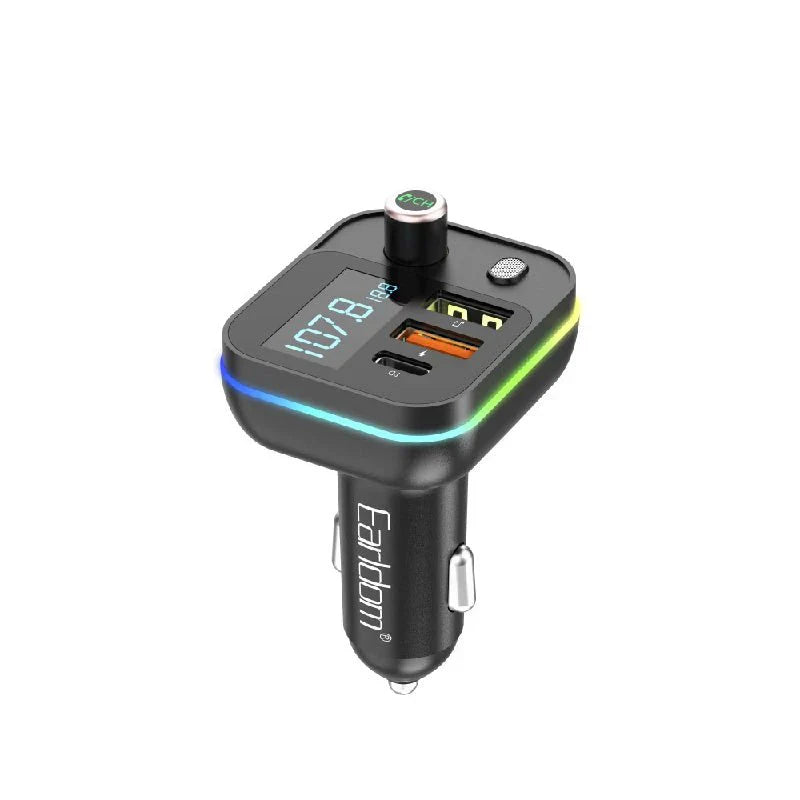 Earldom M87 Wireless FM Car Audio Transmitter with Dual USB