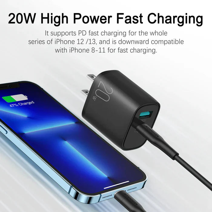 20W Mini Intelligent USB-C PD+QC Fast Charger L-QP2011