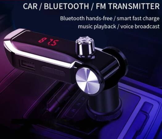 Earldom ET-M39 Bluetooth Lighter with FM Transmitter, Dual USB Fast Charger