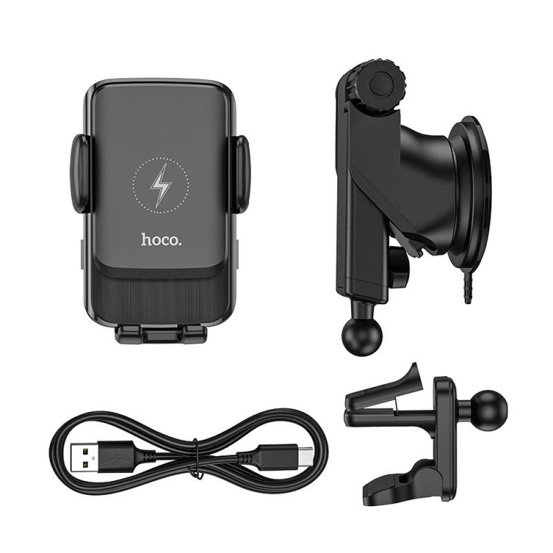 Hoco S35 15W Smart Alignment Wireless Car Charger