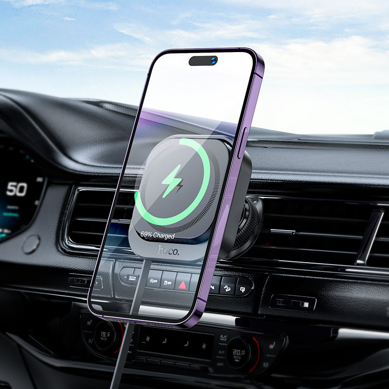 HOCO HW23 Might 15W Wireless Car Charger Air Vent Mount