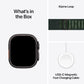 Apple Watch Ultra 2 GPS + Cellular 49mm Black Titanium Case with Dark Green Alpine Loop Medium (Arabic Edition)